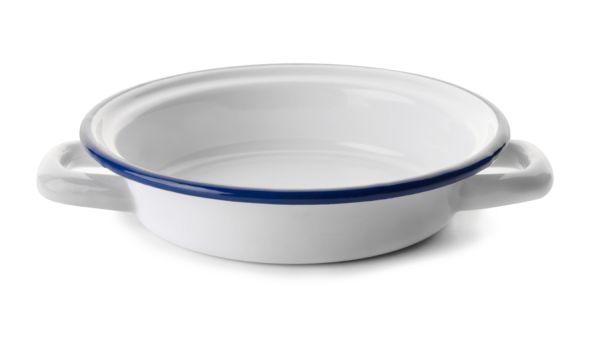 Ibili Blanca Egg Frying Pan 14cm – White & Blue Ibili Blanca Egg Frying Pan 14cm – White & Blue