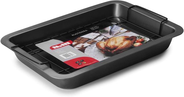 Ibili 37×27cm Oven Tray with Grill Rack – Perfect Roasting Ibili 37×27cm Oven Tray with Grill Rack – Perfect Roasting