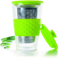 كوب شاي زجاج 250 مل بفلتر Ibili Vaso – أخضر