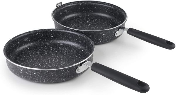Ibili 20cm Double Frying Pan – Black Ibili 20cm Double Frying Pan – Black