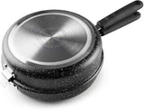 Ibili 24cm Double Frying Pan – Black