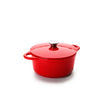 Ibili 24cm Red Iron Pot with Lid – Durable & Practical