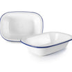 Ibili Blanca Deep Plate 20cm – White & Blue