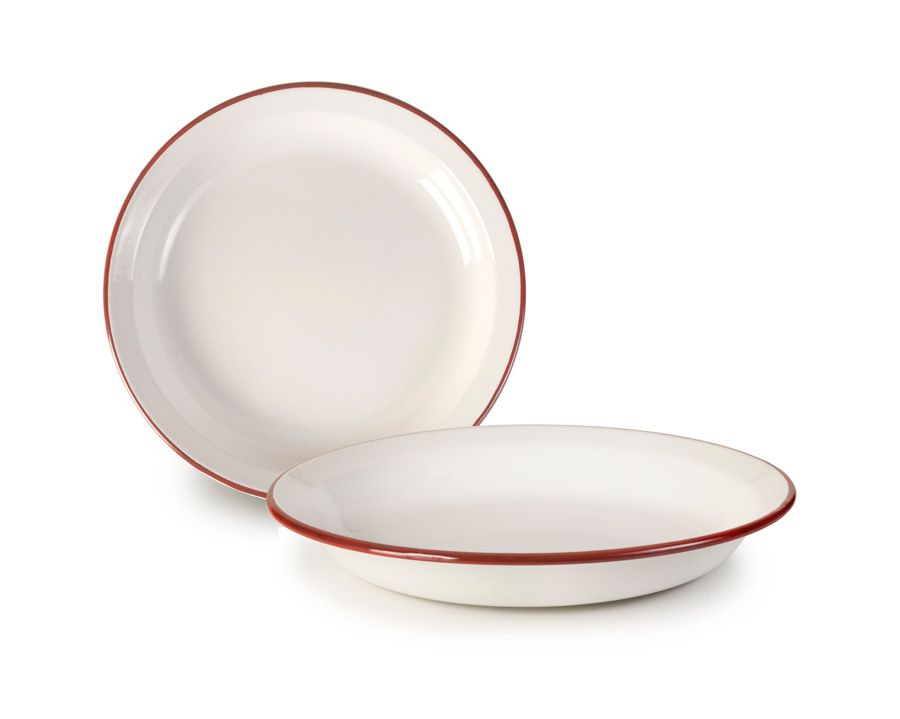 Ibili Bordeaux Plate 22cm – White & Red Ibili Bordeaux Plate 22cm – White & Red