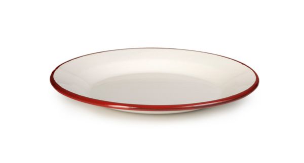 Ibili Bordeaux Plate 24cm – White & Red Ibili Bordeaux Plate 24cm – White & Red
