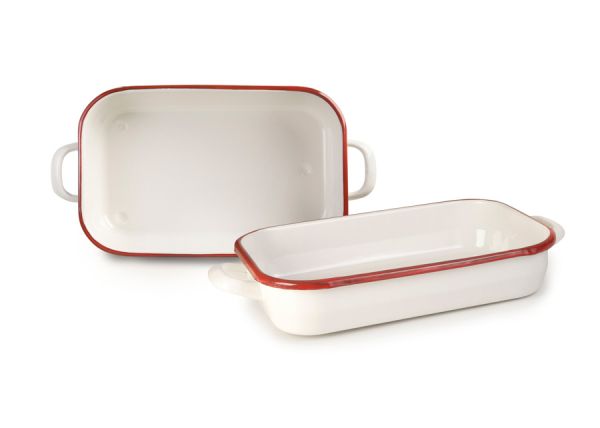 Ibili Bordeaux Baking Tray 32cm – White & Red Ibili Bordeaux Baking Tray 32cm – White & Red