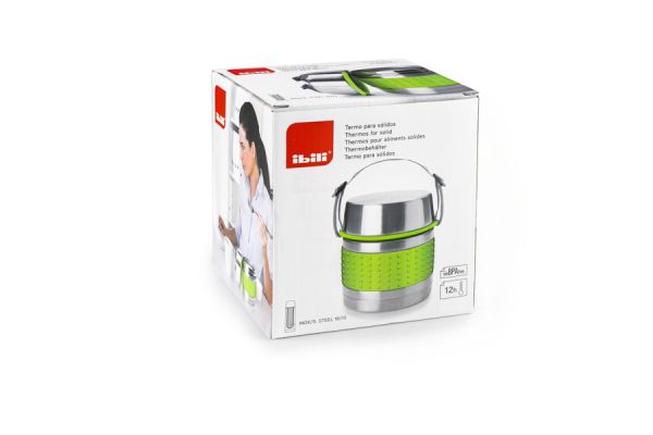 Ibili Lunch Box Stainless Steel & Green Ibili Lunch Box Stainless Steel & Green
