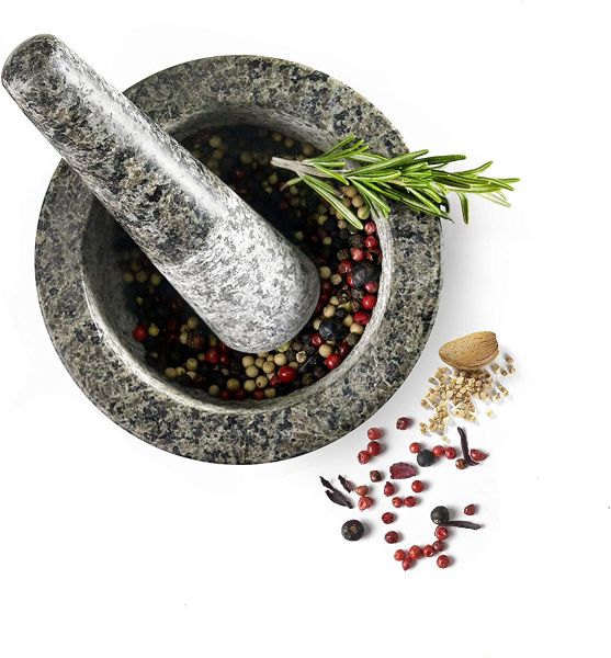 Ibili Granite Mortar – Durable Herb & Spice Grinder