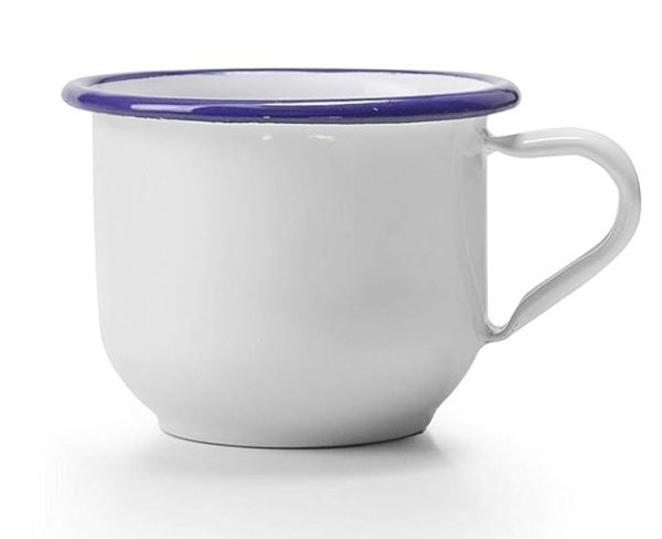 Ibili Blanca Cup 7cm – White & Blue Ibili Blanca Cup 7cm – White & Blue