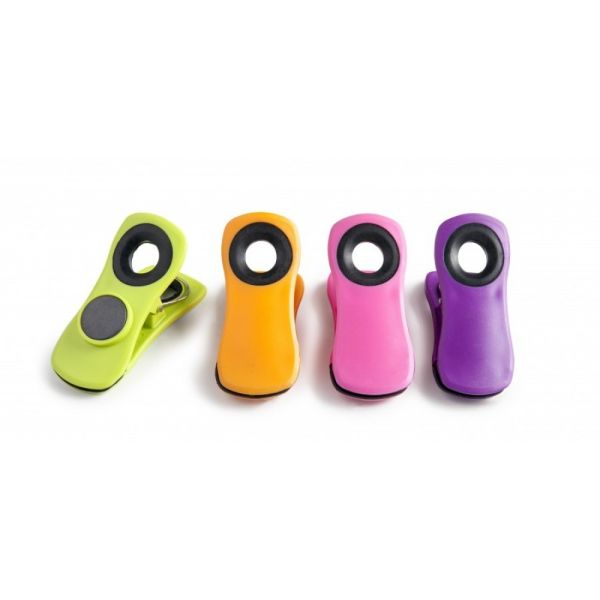 Ibili Set of 4 Magnetic Clips – Practical & Space-Saving Ibili Set of 4 Magnetic Clips – Practical & Space-Saving