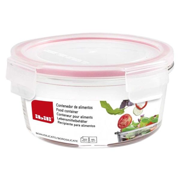 حافظة طعام زجاج 800 مل Ibili Lunch-Away - أحمر