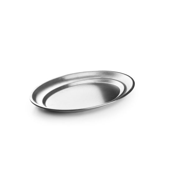Ibili Oval Stainless Steel Plate 30×20 cm – Durable & Elegant