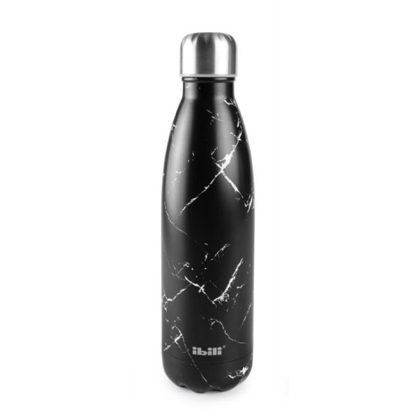 Ibili Marble 500ml Drink Bottle – Black Elegant Design Ibili Marble 500ml Drink Bottle – Black Elegant Design