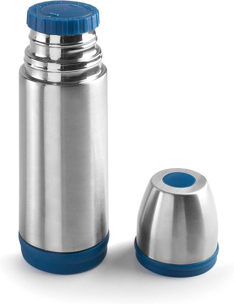 Ibili Stainless Steel Bottle 350ml - Steel & Blue Ibili Stainless Steel Bottle 350ml - Steel & Blue