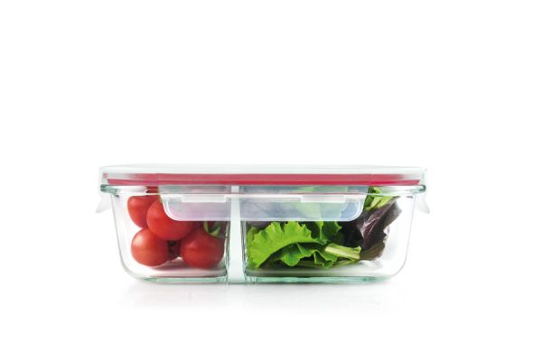 Ibili Lunch-Away 600ml Glass Food Container – Red Ibili Lunch-Away 600ml Glass Food Container – Red