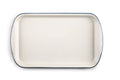 Ibili Vintage Serving Tray 36×21 cm – White & Petrol
