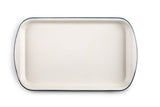 Ibili Vintage Serving Tray 36×21 cm – White & Petrol