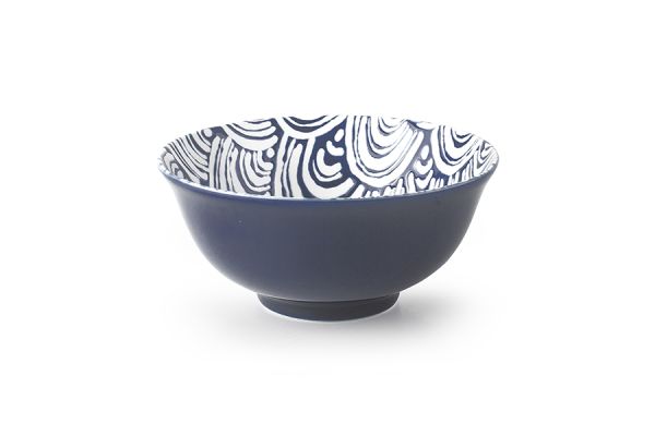 Ibili Halson 16cm Ceramic Bowl - Navy & White | Stylish & Durable Ibili Halson 16cm Ceramic Bowl - Navy & White | Stylish & Durable