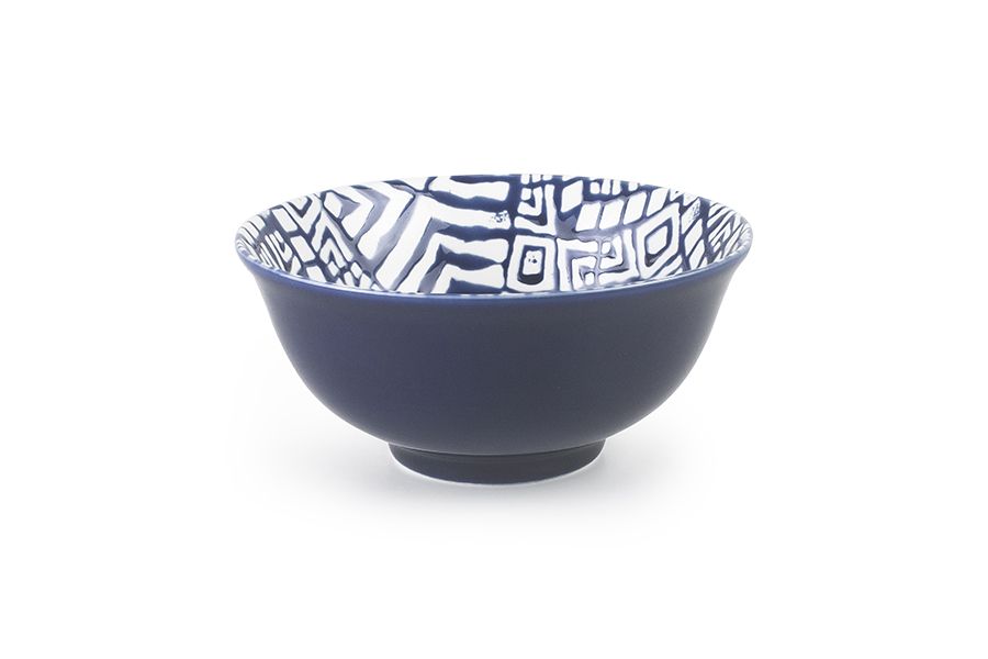 Ibili Gotland 16cm Ceramic Bowl - White & Navy | Stylish & Durable Ibili Gotland 16cm Ceramic Bowl - White & Navy | Stylish & Durable