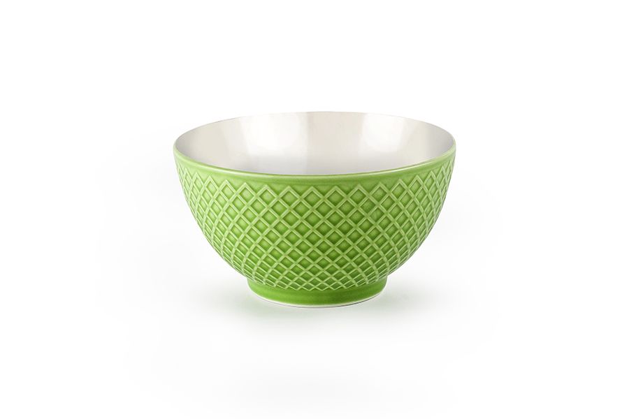 Ibili Costa Nova 13.4cm Ceramic Bowl - Green & White | Stylish & Durable Ibili Costa Nova 13.4cm Ceramic Bowl - Green & White | Stylish & Durable