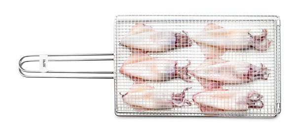 Ibili Double Grill Basket 47×20cm – Stainless Steel Durable Ibili Double Grill Basket 47×20cm – Stainless Steel Durable
