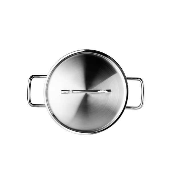 Ibili Ebbe 32cm Stainless Steel Pot with Lid – Durable Ibili Ebbe 32cm Stainless Steel Pot with Lid – Durable