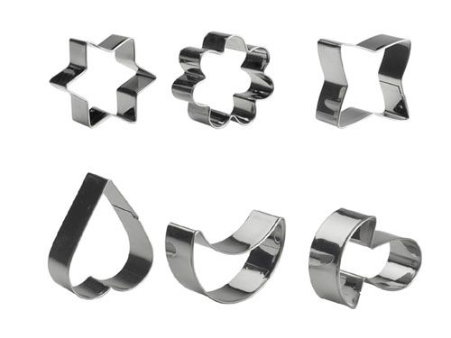 Ibili 6-Piece Cookie Cutter Set – Easy Baking