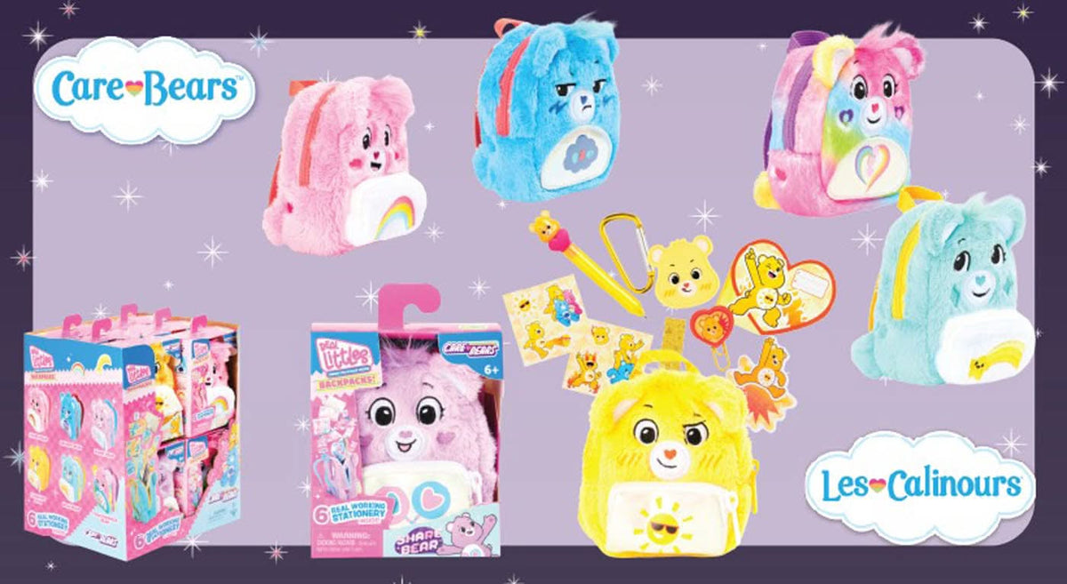 Eolo Real Littles Care Bears Backpack Collectibles