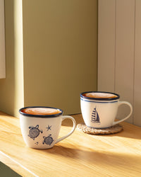 Marine Ocean 2 Pcs Mug Set - Madame Coco JO