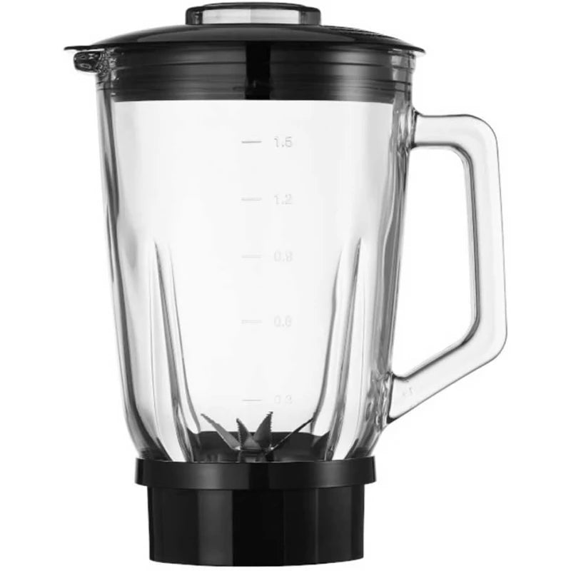 Ufesa BS4800 Sapphire Jug Blender – 1000W, 1.5L Glass Jar, 6 Stainless Steel Blades, Ice Crusher