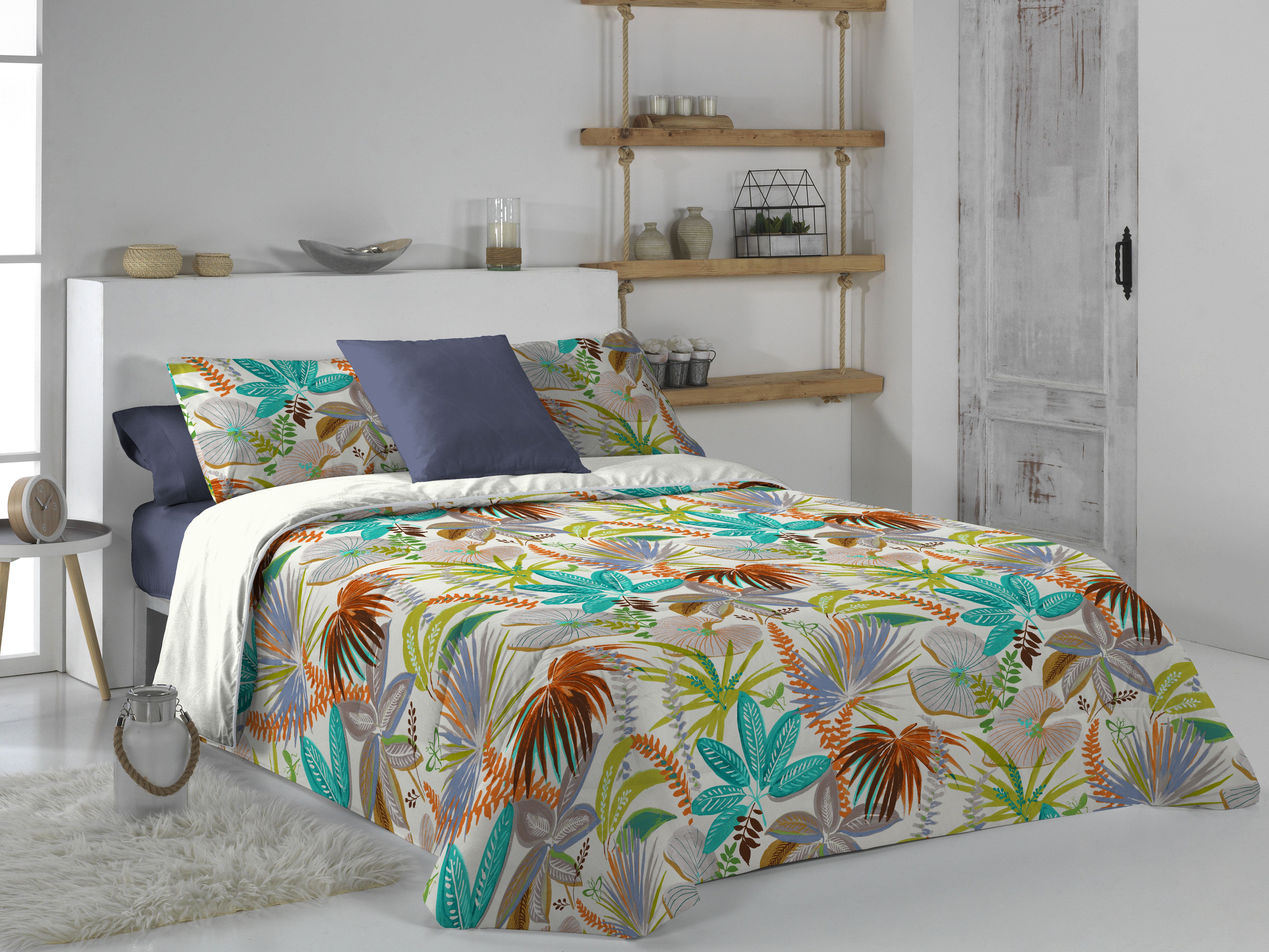 Canete Tropi Twin Comforter Set – 4-Piece Tropical Design