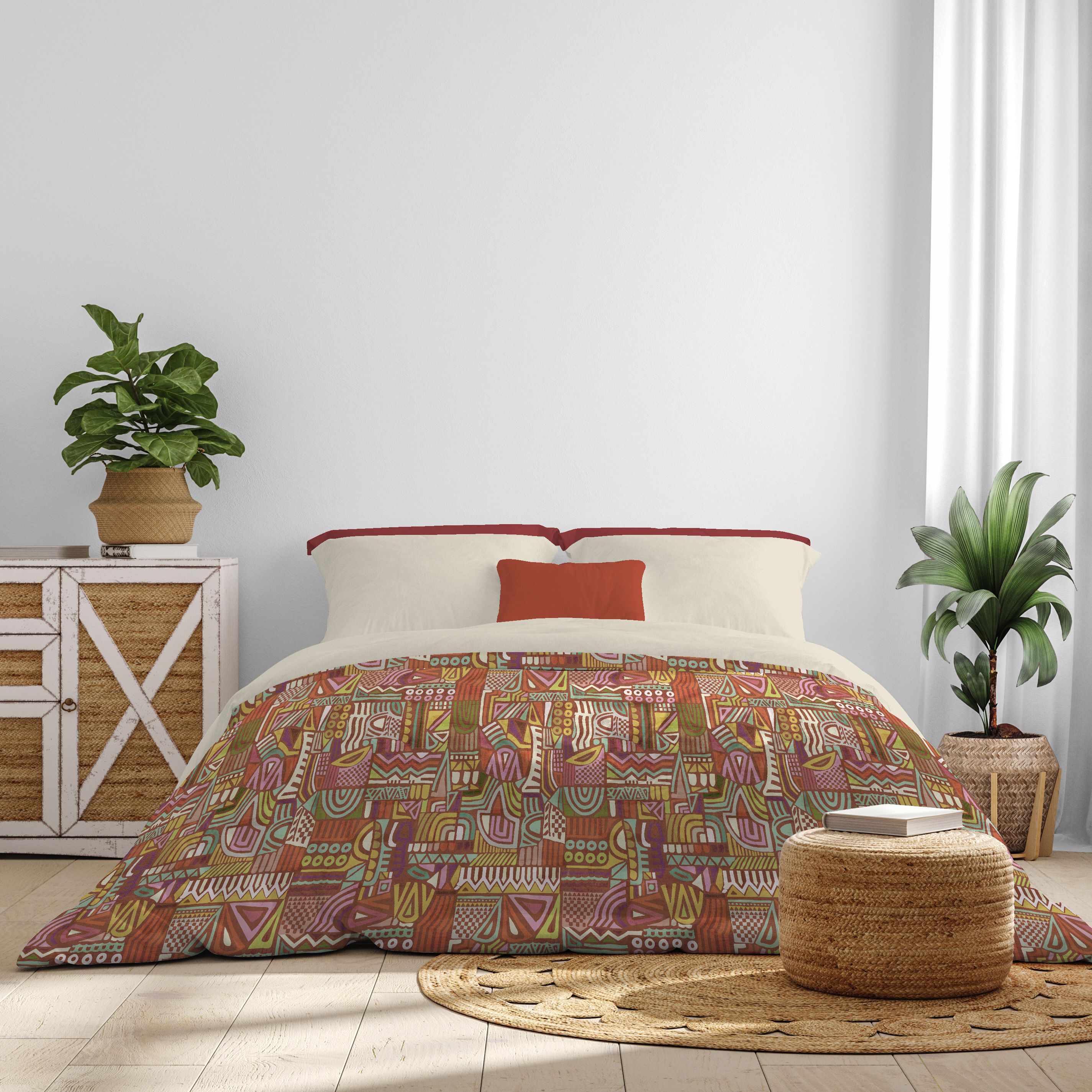 Canete Zoco King Duvet Cover Set – 4-Piece Luxury