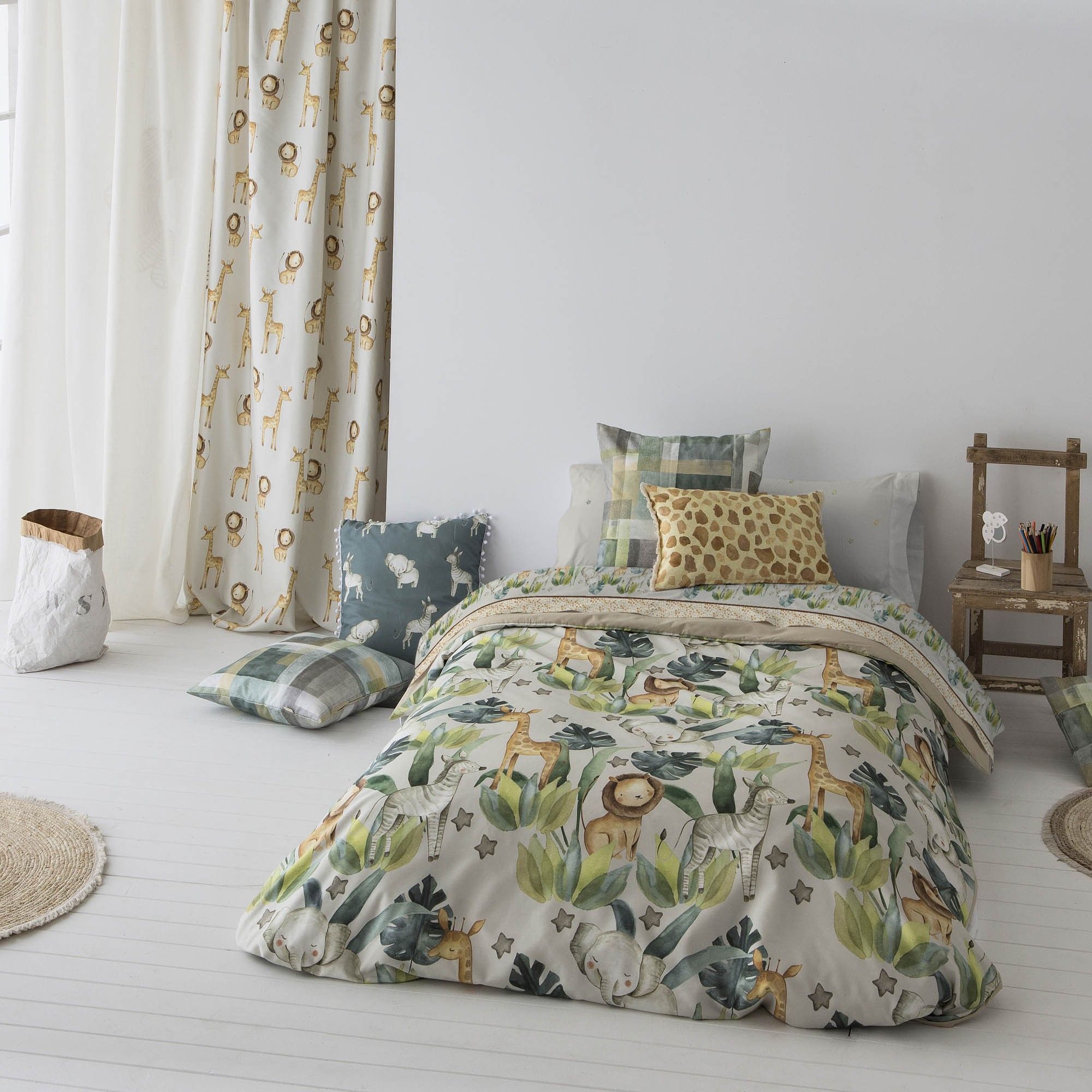 Canete Simba 3-Piece Single & Half Bed Set - Beige