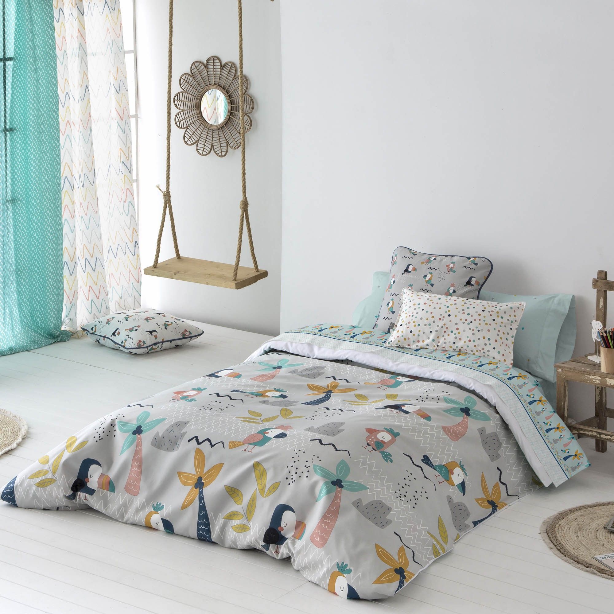 Canete Aloha 3-Piece Single & Half Duvet Cover Set | Comfort & Style