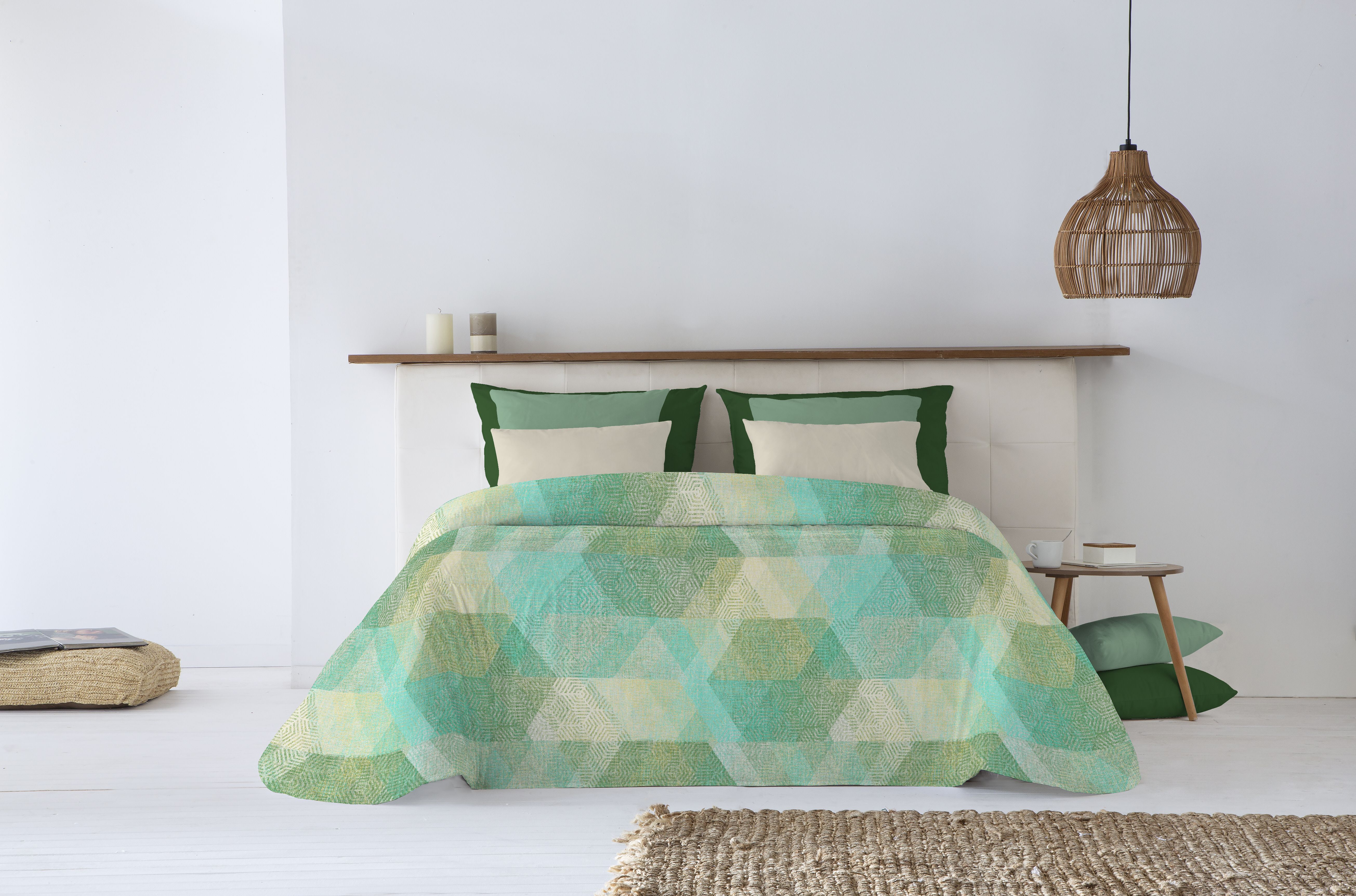 Canete Kert Summer Bedspread Single & Half - Green | Fresh & Light