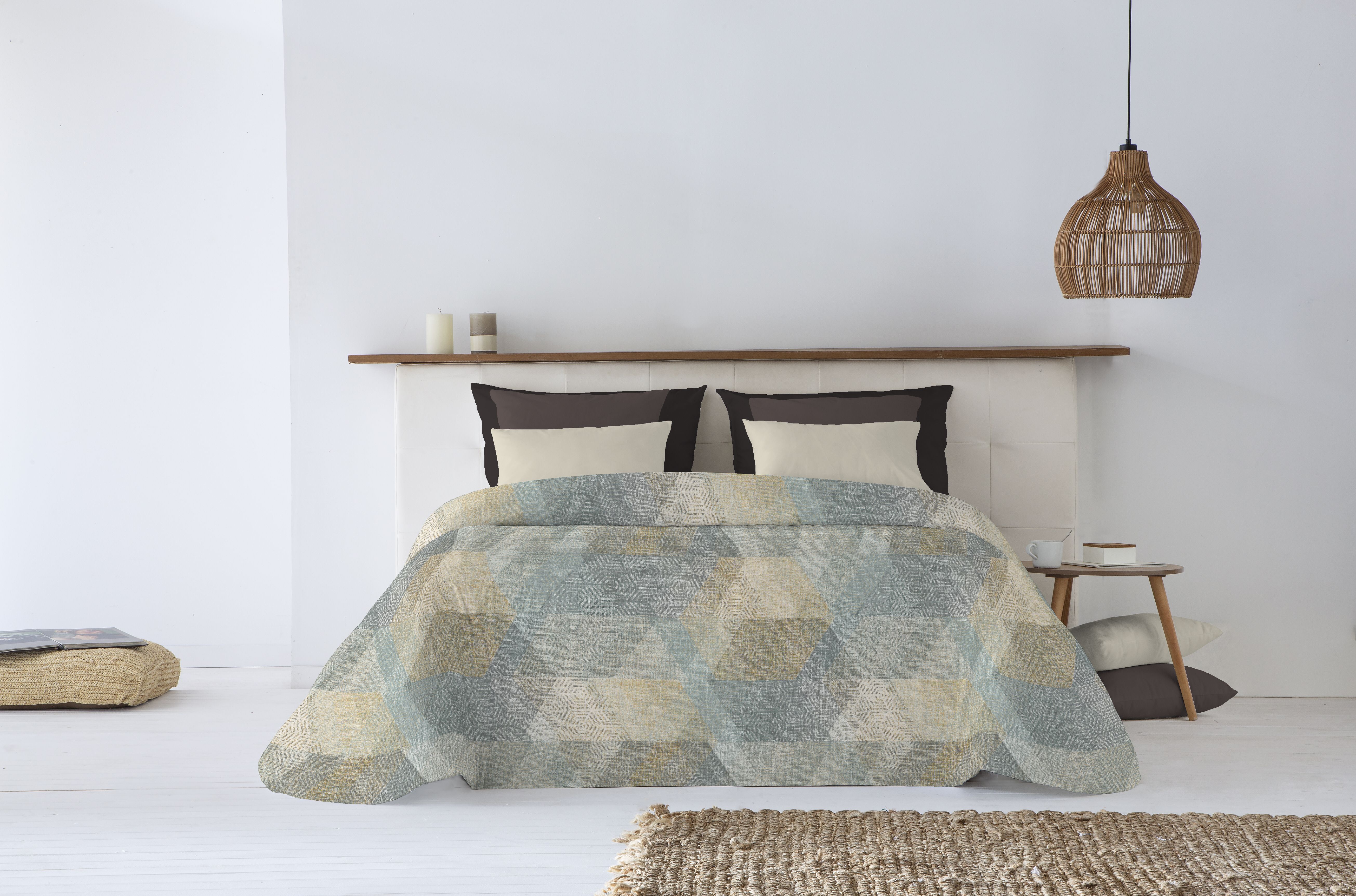 Canete Kert Summer Bedspread Single & Half - Grey | Elegant & Light