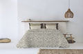 Canete Areca Summer Bedspread Twin-Size - Grey | Elegant & Light