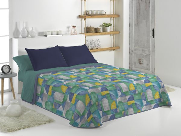 Canete Chara Summer Bedspread King-Size - Blue | Elegant & Light