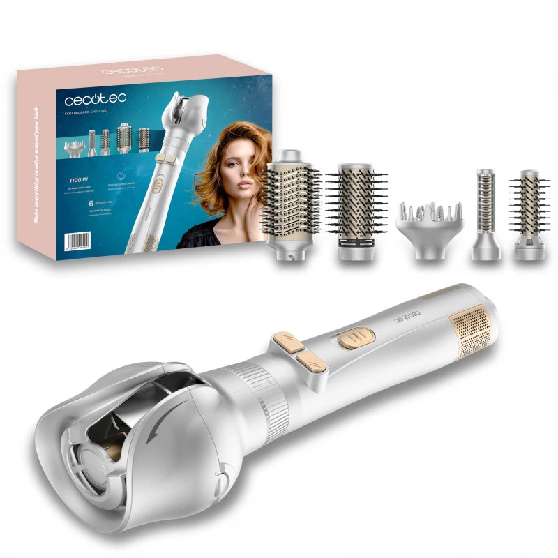 Cecotec CeramicCare 6in1 Gyro – 6-in-1 Rotating Hot Air Styler