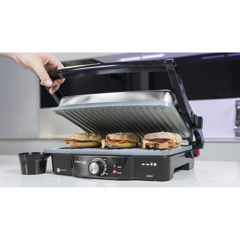 Cecotec Rock’nGrill شواية كهربائية 2000 واط – طلاء RockStone