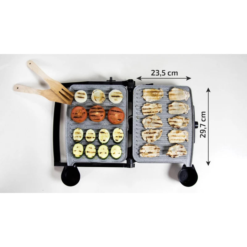 Cecotec Rock’nGrill شواية كهربائية 2000 واط – طلاء RockStone