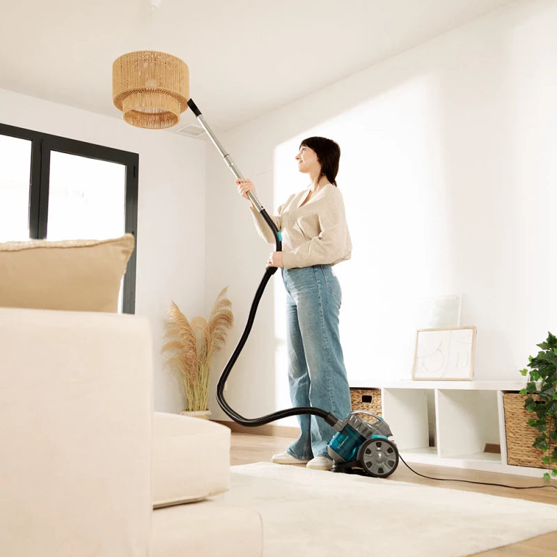 مكنسة كهربائية سيكوتك 800 واط بدون كيس | تصميم مدمج 