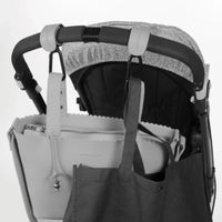 Pasito a Pasito Stroller Hooks – Icon Print Smoke, 2 Pieces