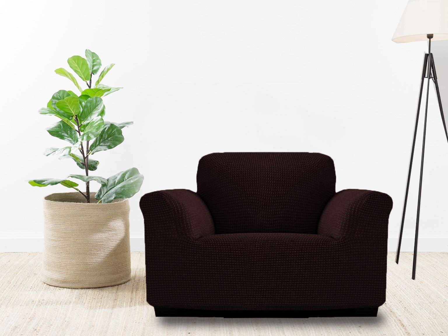ARMN Milos 1-Seater Sofa Cover – Stretchable & Washable