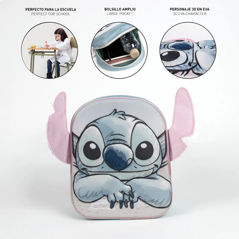 Cerda Kids Backpack – 3D Stitch – Age 3+ Cerda Kids Backpack – 3D Stitch – Age 3+
