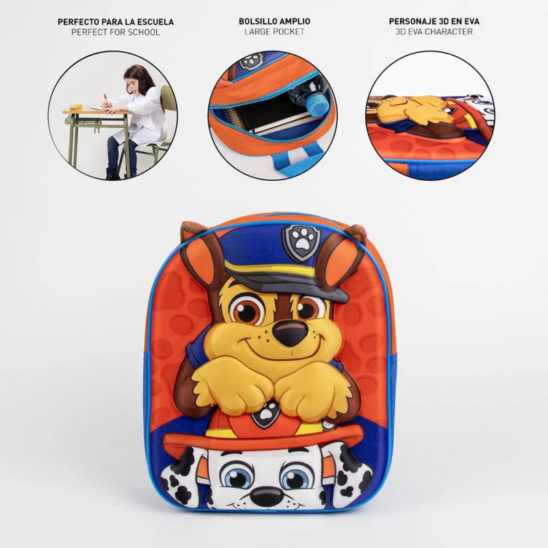 Cerda Kids Backpack – 3D Paw Patrol – Age 3+ Cerda Kids Backpack – 3D Paw Patrol – Age 3+