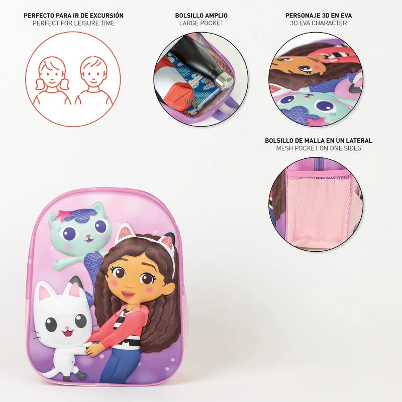 Cerda Kids Backpack 3D Gabby’s Dollhouse – Fun & Durable Cerda Kids Backpack 3D Gabby’s Dollhouse – Fun & Durable