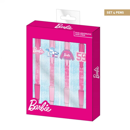 Cerda Pen Pack x4 – Barbie – Age 3+