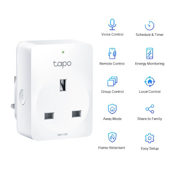 Tapo Mini Smart Wi-Fi Socket Energy Monitoring