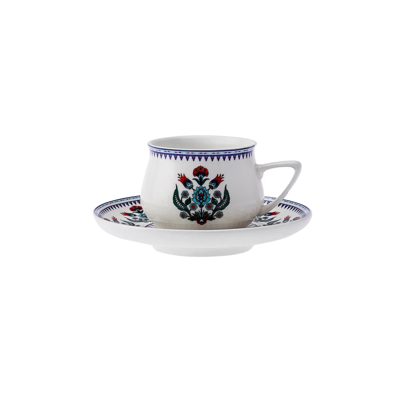 KARACA ÇİNİ Coffee Cup Set 90 ml – 6 Ottoman Style KARACA ÇİNİ Coffee Cup Set 90 ml – 6 Ottoman Style